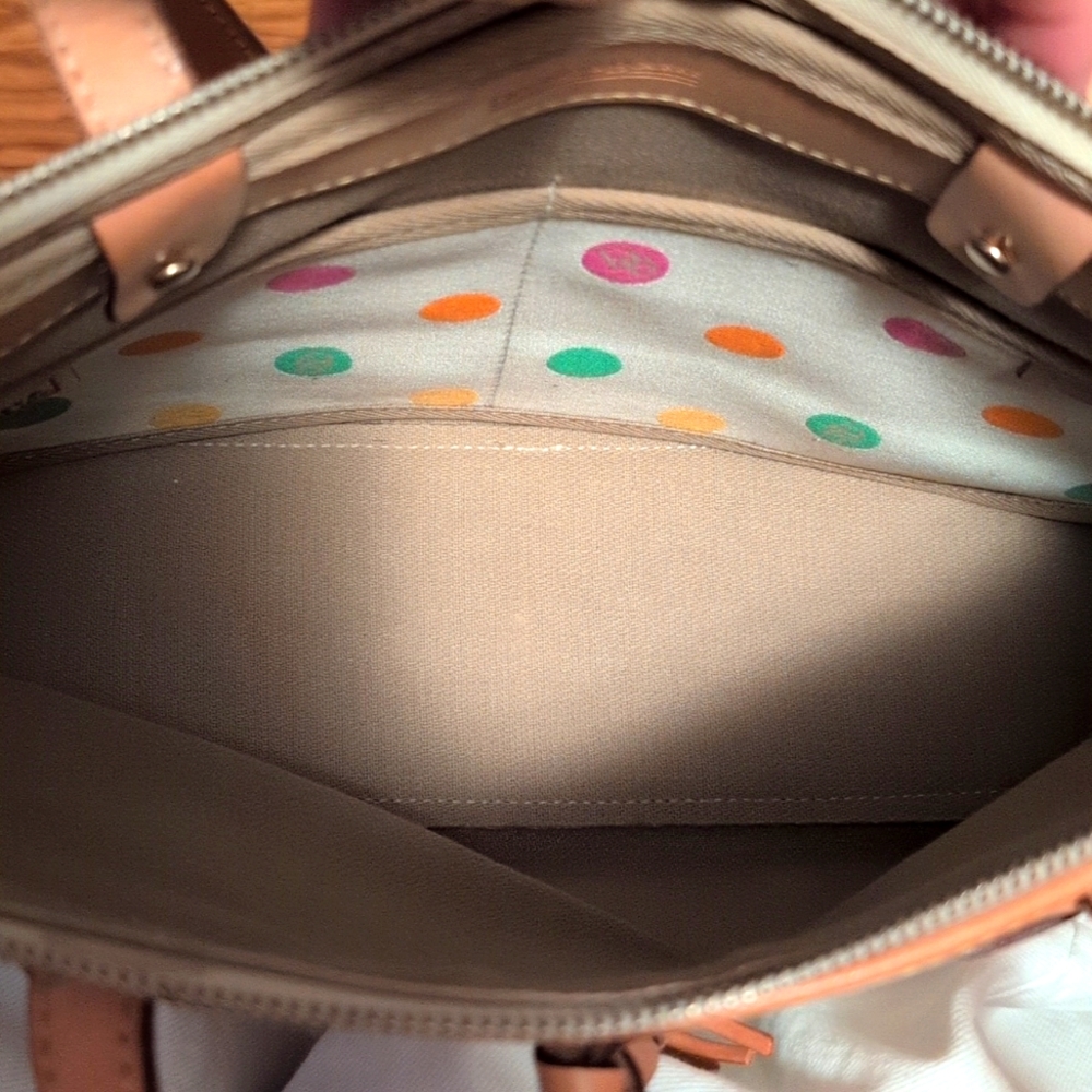 Dooney & Bourke - Polka Dot Monogram Shoulder Bag - Picture 6 of 9